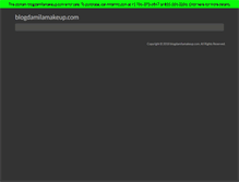 Tablet Screenshot of blogdamilamakeup.com